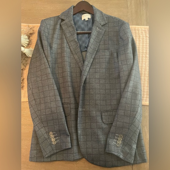 CON.STRUCT Slim Fit Knit Stretch Blazer Size 40 - Medium - Picture 4 of 8